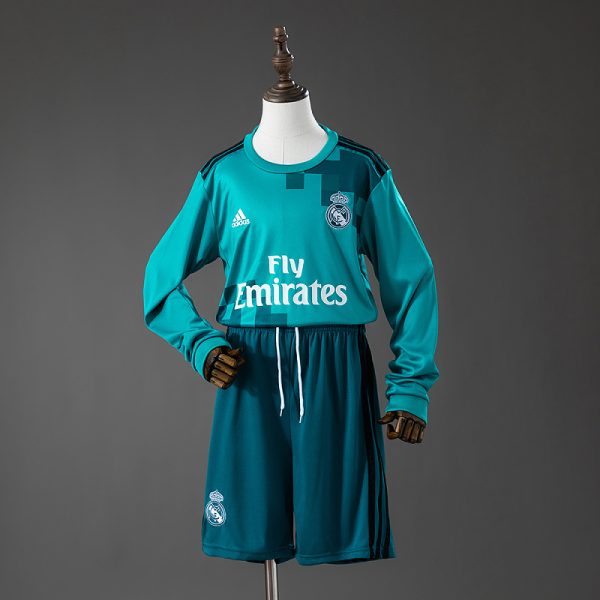 Real Madrid 17/18 Third Long Sleeve Retro Kids Kit