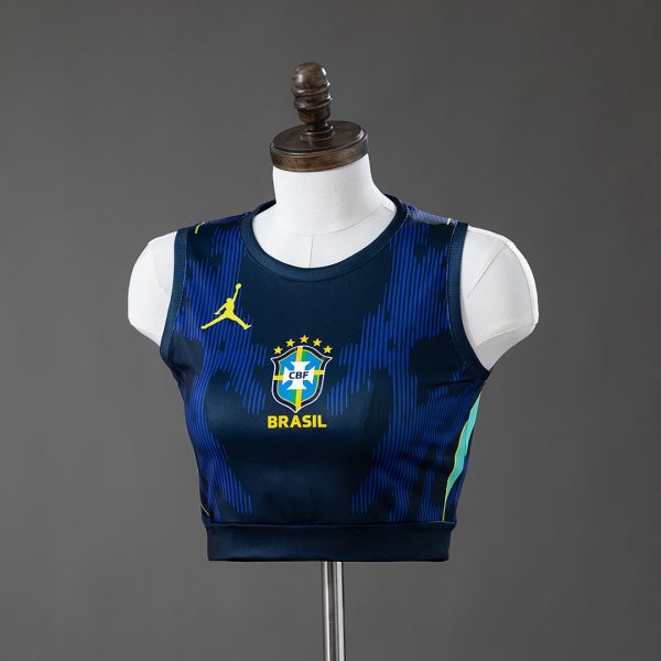Brazil 2026 Away Tank Top Women's Crop Jersey