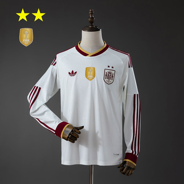 Spain 2026 Away 2 Star Long Sleeve Jersey