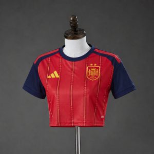 Spain 2026 Home 2 Star Women's Crop Jersey