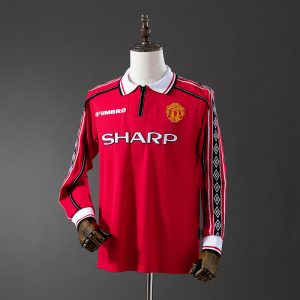 Manchester United 98/99 Home Long Sleeve Retro Jersey