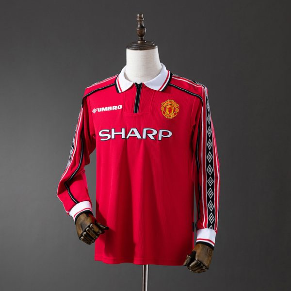 Manchester United 98/99 Home Long Sleeve Retro Jersey