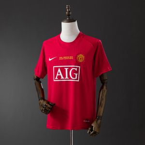 Manchester United 07/08 Home Champions League Retro Jersey