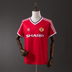 kb-82590436-1 Manchester United 83/84 Home Retro Jersey