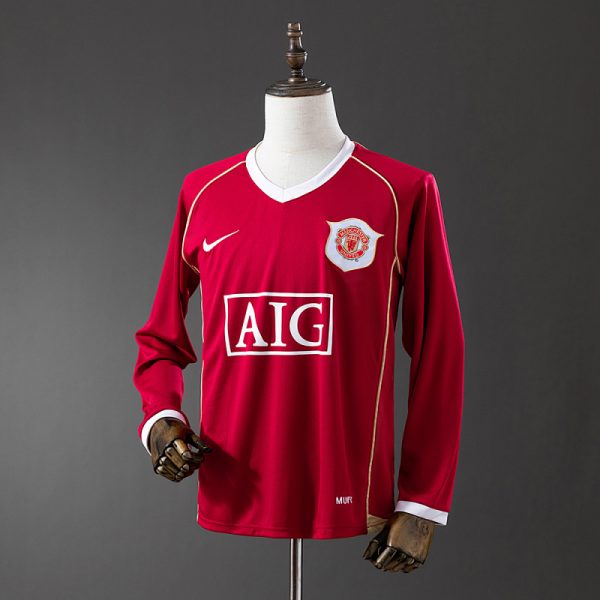 Manchester United 06/07 Home Long Sleeve Retro Jersey